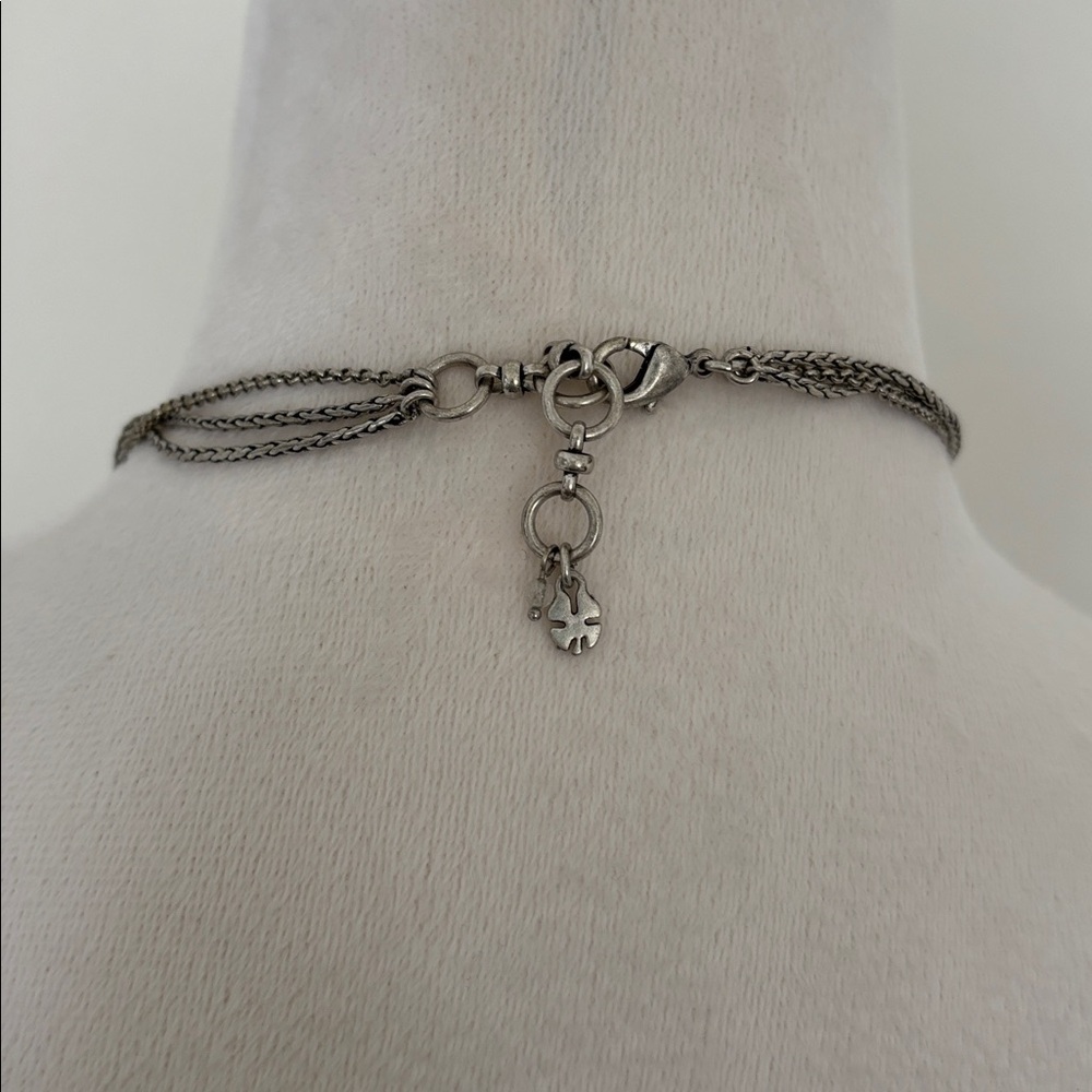 Lucky Brand Silver Fringe Statement Layered Necklace - OS - Picture 3 of 4